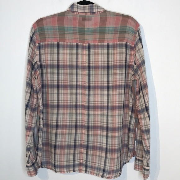 UO BDG lightweight buttons down checked shirt - Picture 8 of 10